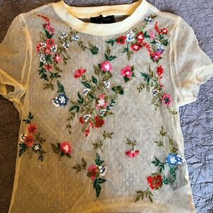 UO sheer crop top